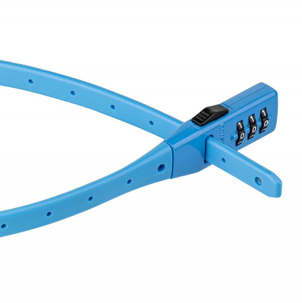 Kryptonite Click Lock blaues Fahrrad Kabelschloss 10mm 45cm 3-stellige Zahlenkombination.