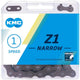 KMC Z1 Narrow 1s Kette 112 Glieder braun - robuste Single-Speed-Kette in moderner Ausführung