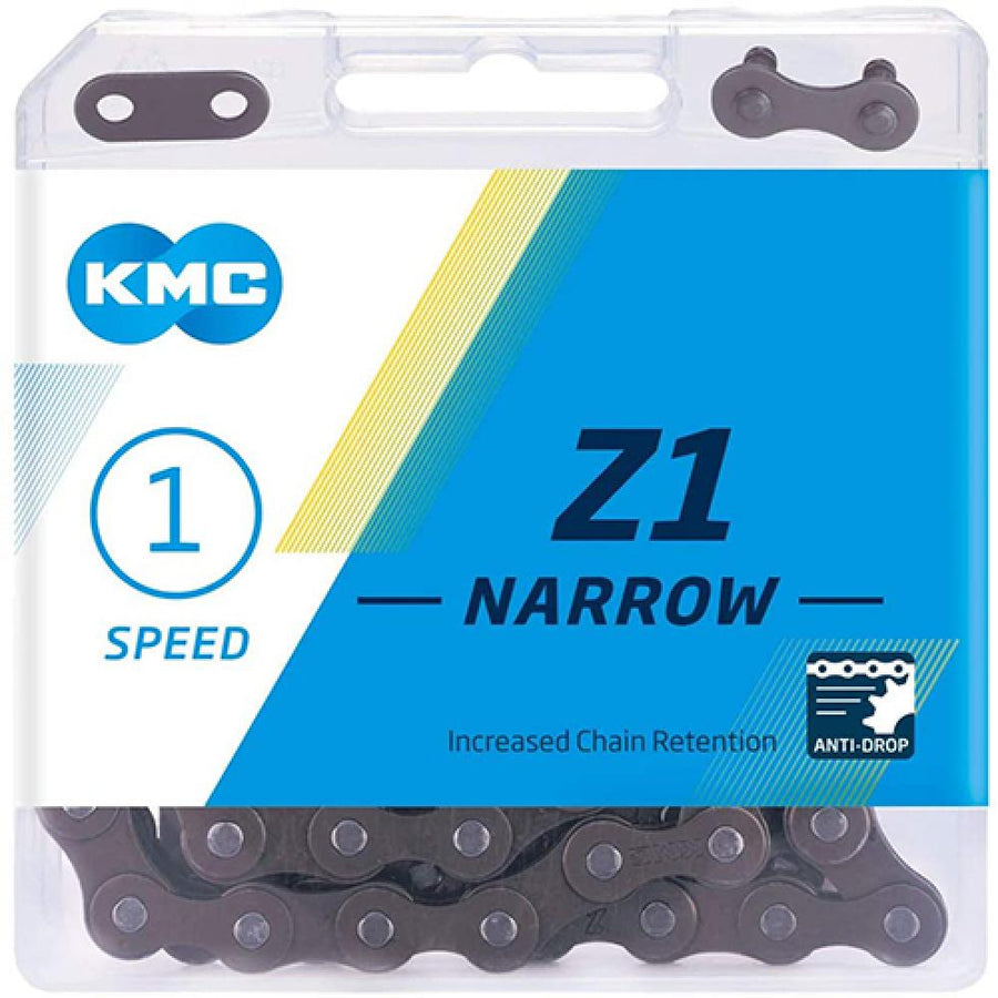 KMC Z1 Narrow 1s Kette 112 Glieder braun - robuste Single-Speed-Kette in moderner Ausführung