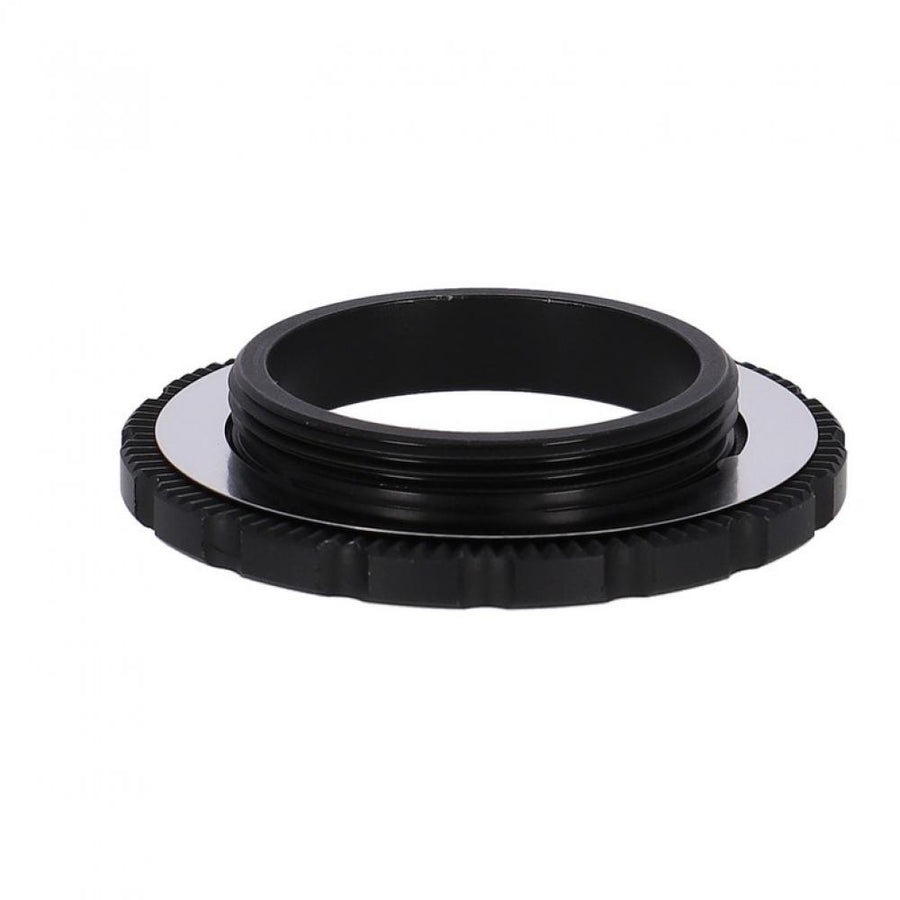 Schwarzer SRAM Centerlockring für sicheren Halt von Centerlock-Bremsscheiben am Fahrrad.
