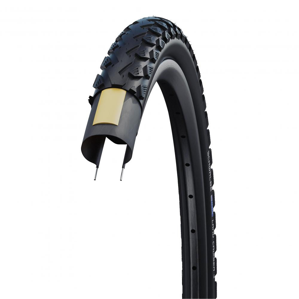 Schwalbe Land Cruiser 26x2.00 Drahtreifen mit K-Guard Pannenschutz für City- und Trekkingräder in der Querschnittansicht.