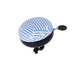 XLC Fahrradklingel Mingun DD-M09 Stripes Ø83mm blau weiß