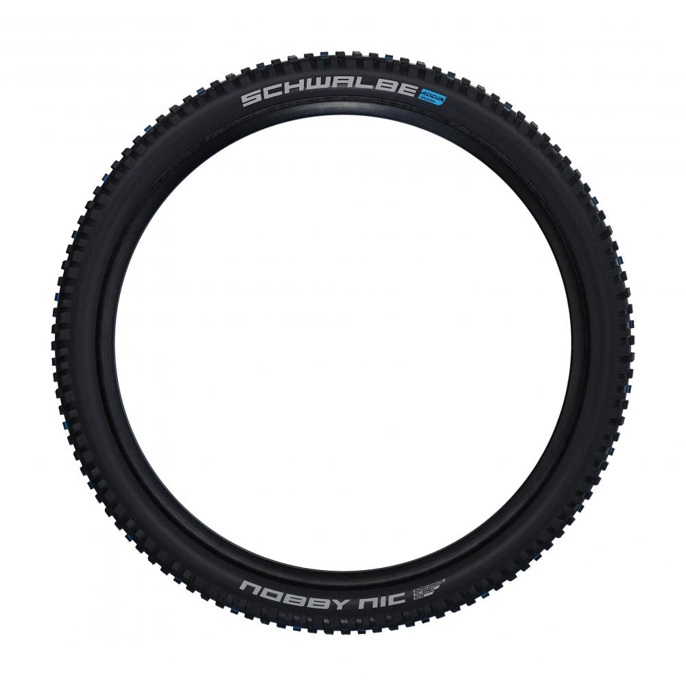 Schwarzer Schwalbe Nobby Nic 29x2.40" TLE E-50 faltbarer Mountainbike-Reifen.