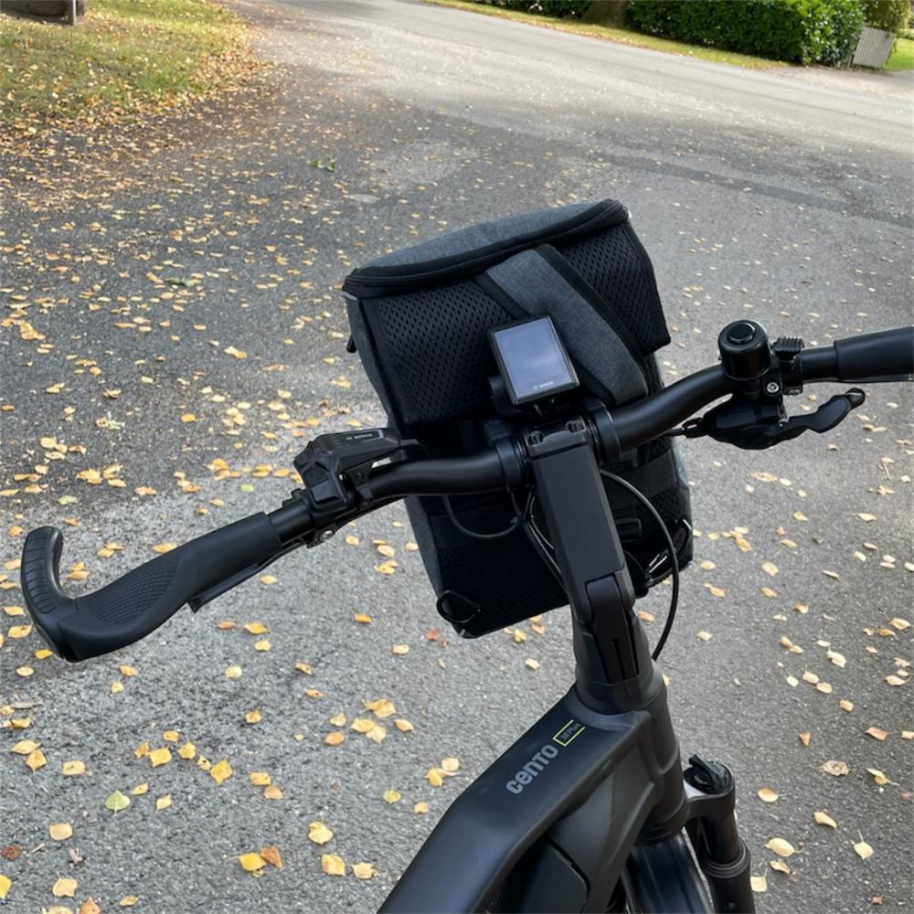 Haberland Lenkertasche Slingbag für KLICKfix anthrazit/reflex - praktische Bike-Umhängetasche