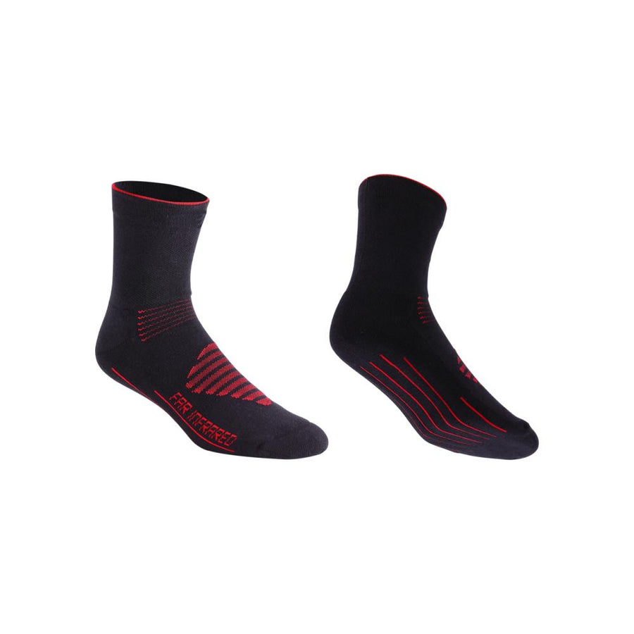 BBB Cycling BBB Socken FIRFeet 44/47 schwarz/rot Größe 44 schwarz - warme Radsocken für kalte Tage