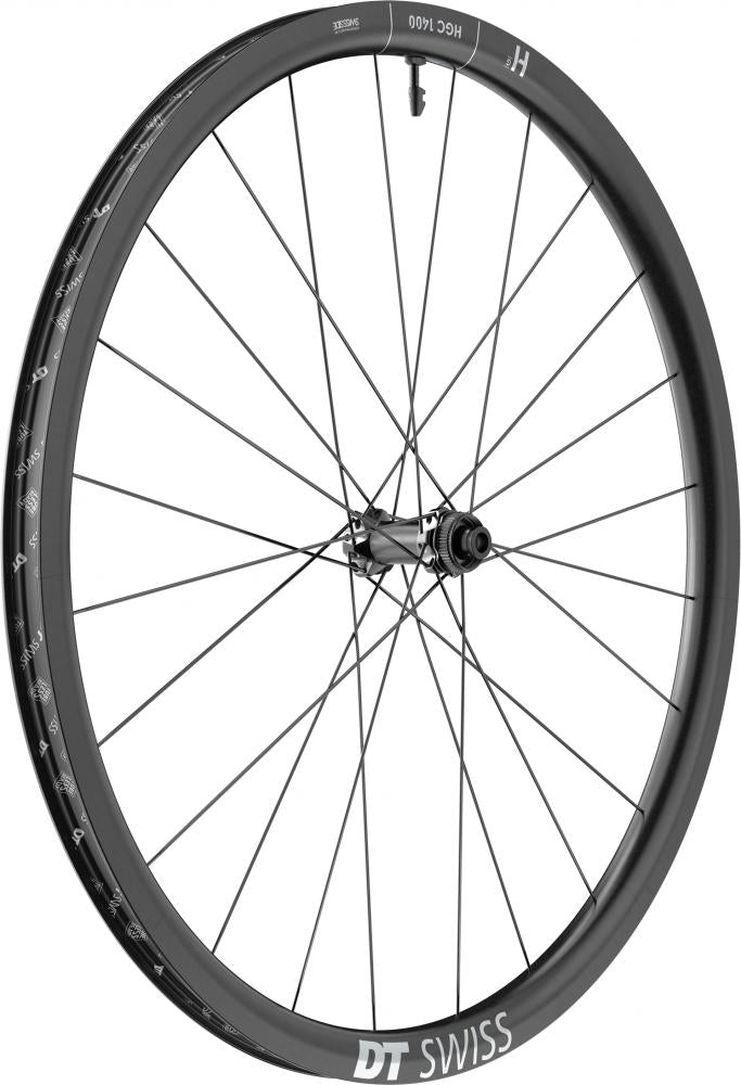 DT Swiss Laufrad HGC 1400 SPLINE 27,5" 584 x 30 mm Schwarz - Carbon-Performance für E-Gravel