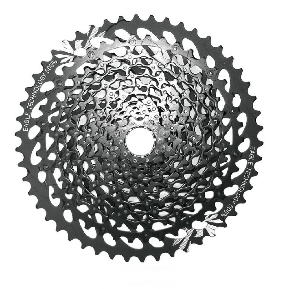 SRAM XG-1275 10-50T Kassette, schwarz, mit Eagle Technology 500%.