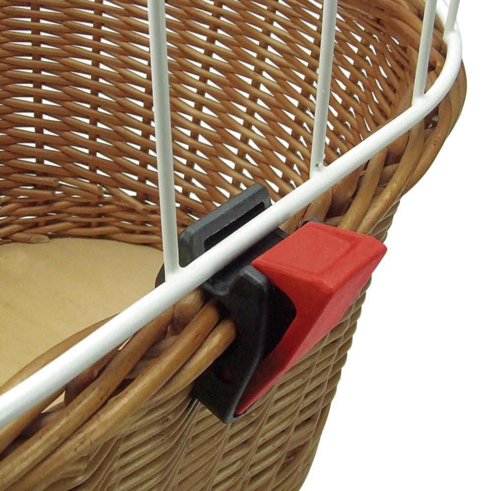 KLICKfix Doggy Basket Plus Hundekorb  36x52x46 cm, KorbKlip, stabiler Fahrradkorb für Hunde
