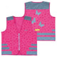Wowow Sicherheitsweste Nutty Jacket für Kinder pink mit Refl Streifen Größe M