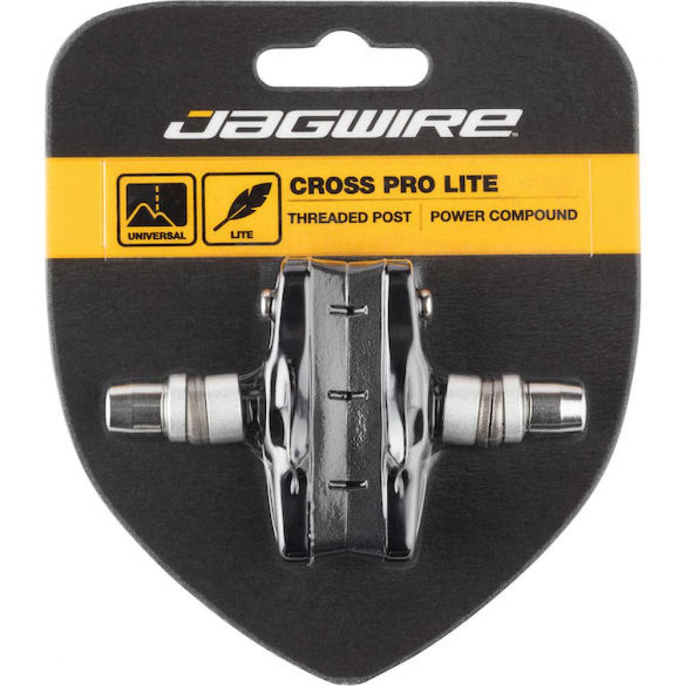 Jagwire Cross Pro Bremsschuhe Cartridge V-Brake Schwarz - Kombinierte Rennrad- und Mountainbike-Technologie