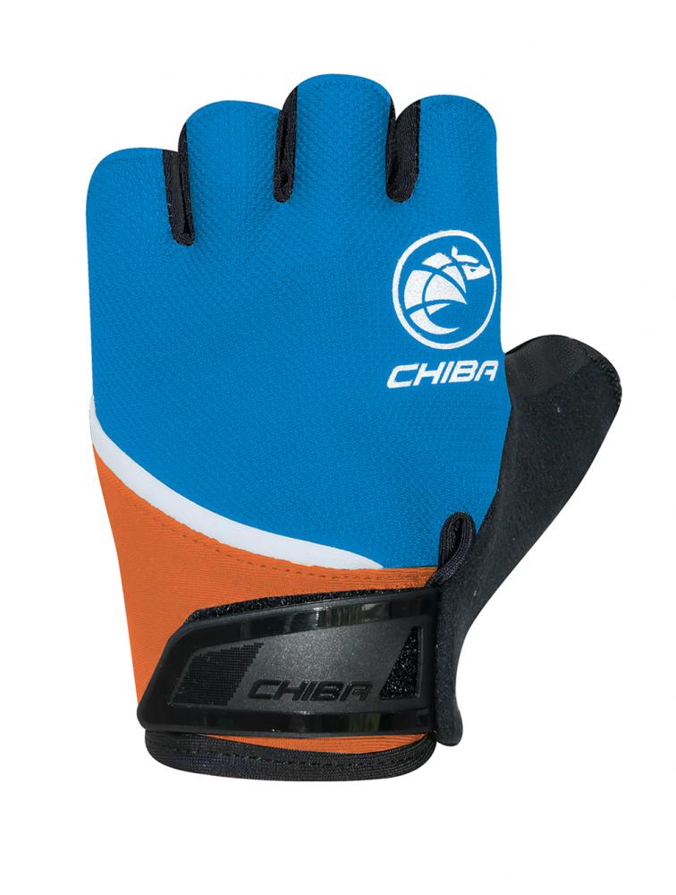 CHIBA Youth - Radhandschuhe XS royal, atmungsaktiv mit leichter Polsterung