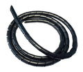 Schwarzes Ridewill Spiralband 8mm flexibel 5m Rolle für Kabelmanagement, kürzbar