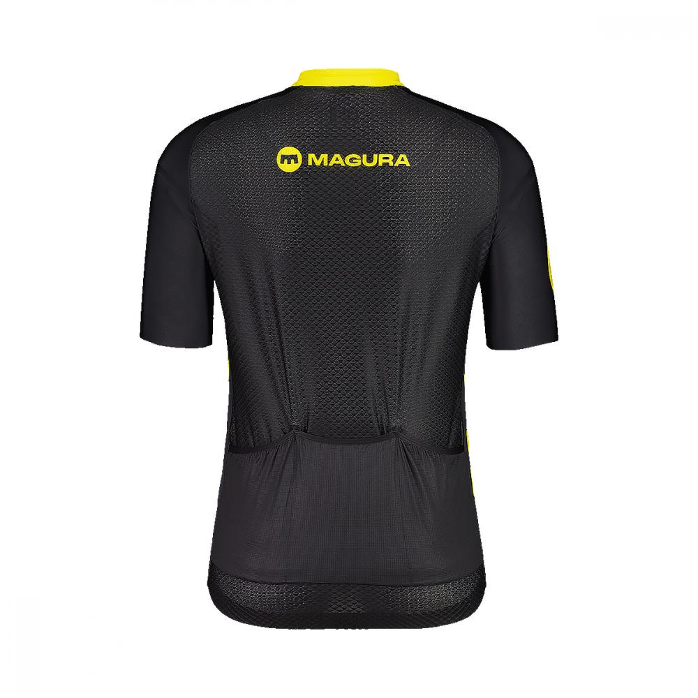 MAGURA Black Endurance Jersey highfivemtns, XL Black - leichtes Trikot für Ausdauerfahrten