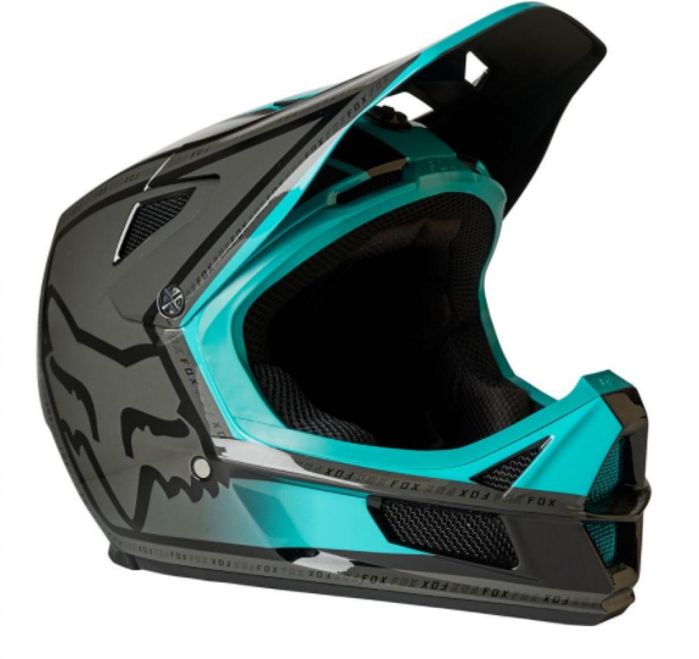 FOX Helm RAMPAGE COMP CALI CE CPSC Full Face Schutz Helm teal XS