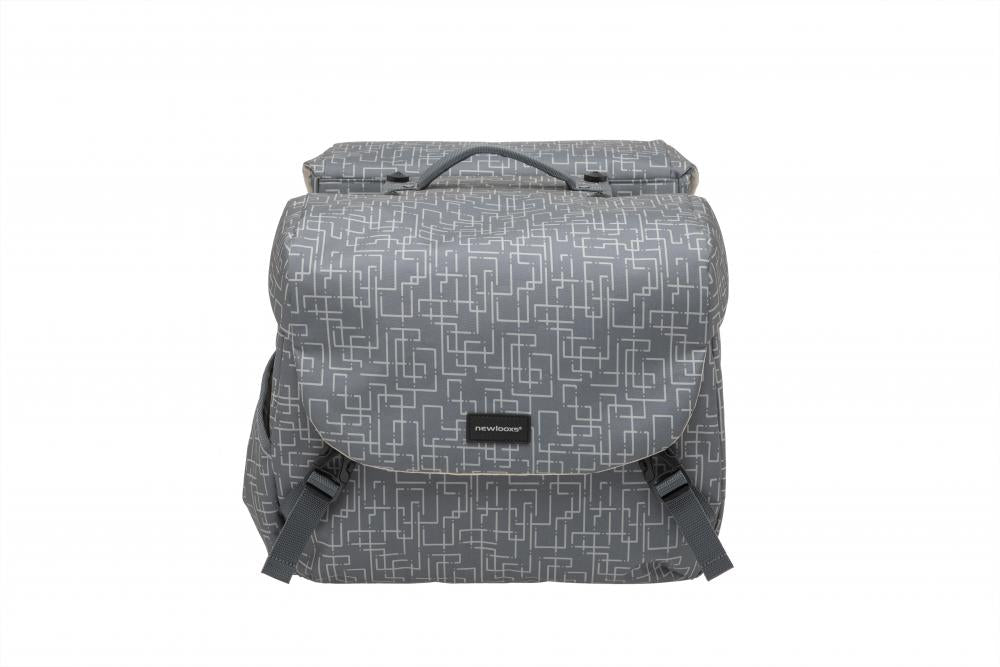 New Looxs Doppelpacktasche Mondi Joy Double MIK 37L Ivy Walnut - geräumige Fahrrad-Gepäcktasche