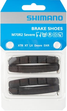 SHIMANO 2 Paar Bremsbelag M70R2 MTB Felgenbremsbeläge - V-Brake Cartridge Bremsschuh