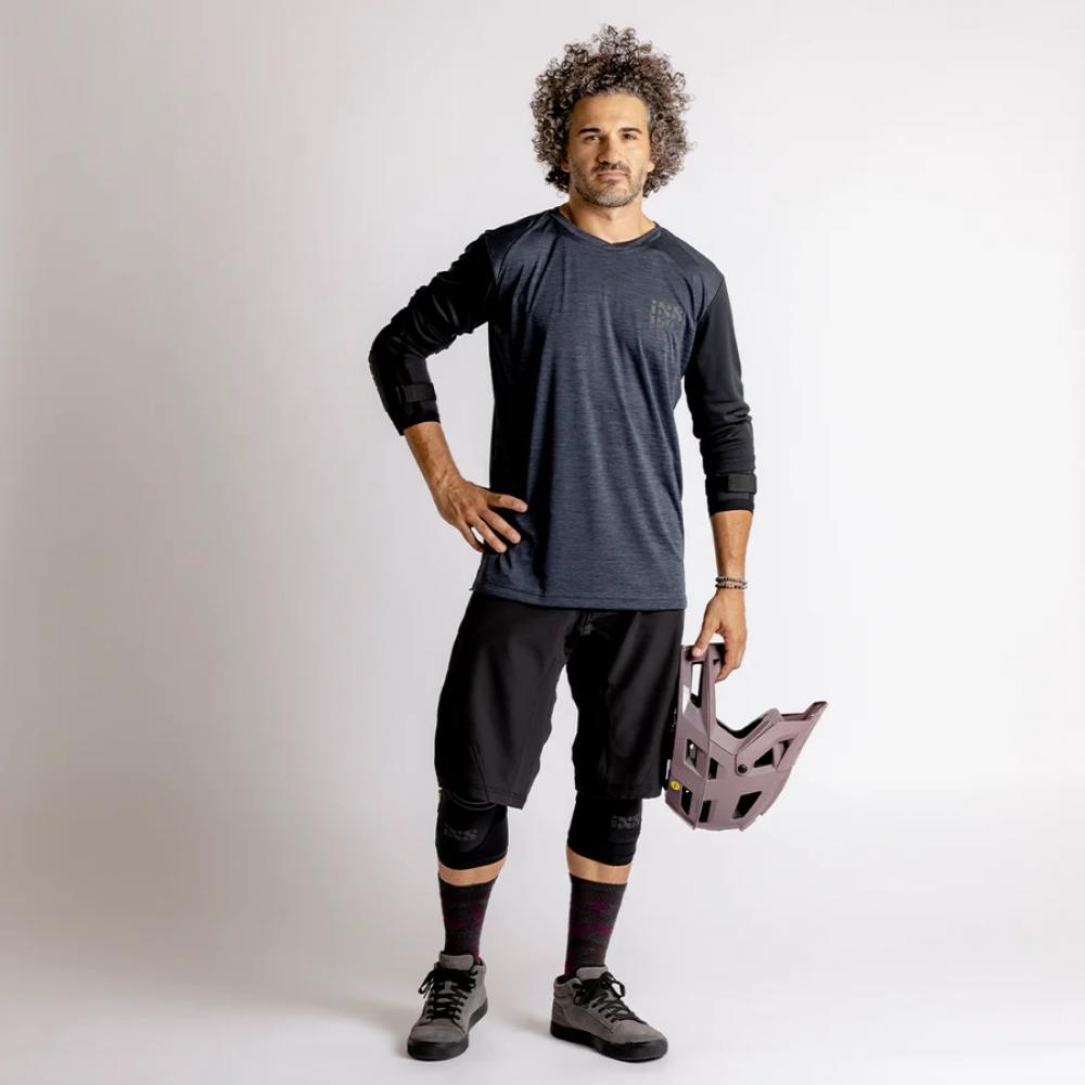 IXS Sports Division iXS Carve Evo Shorts L black - flexible MTB-Shorts mit X-Stretch