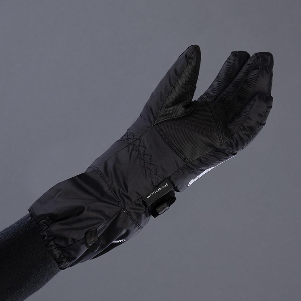 CHIBA Kids Allround Finger - Kinder Fahrradhandschuhe, wasserdicht, winddicht, Größe 5, schwarz