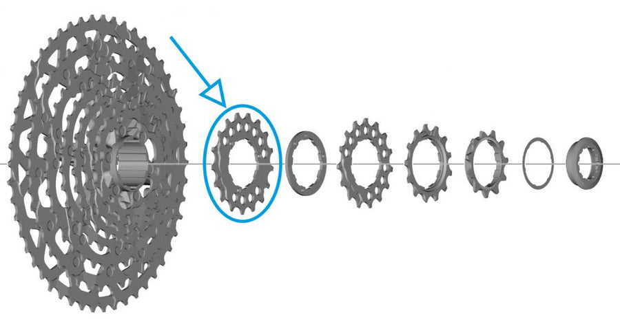 SHIMANO Ritzel für CS-LG700 - 17 Zähne