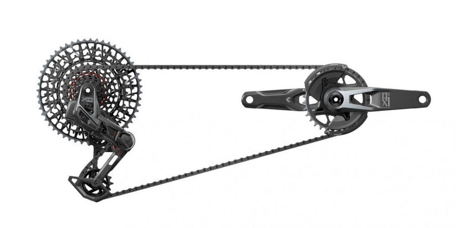 Schaltgr.set SRAM X0 T-Type Eagle AXS V2 DUB MTB Wide,175mm,32Z,XS-1295,10-52Z