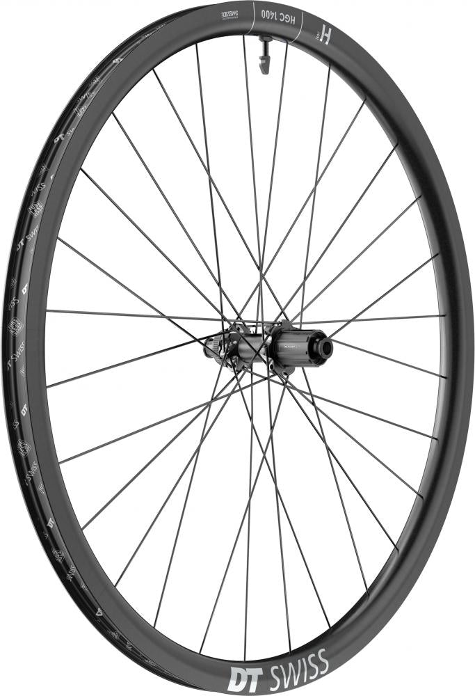 DT Swiss Laufrad HGC 1400 SPLINE 27,5" 584 x 30 mm Schwarz - Highend E-Gravel Carbon-Laufrad