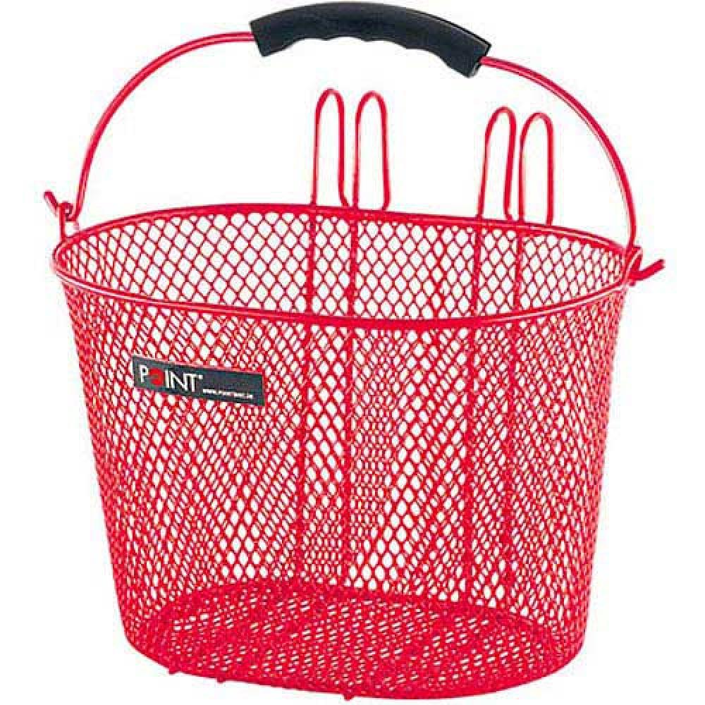 Point Kinderfahrradkorb rot 23x16x13 cm