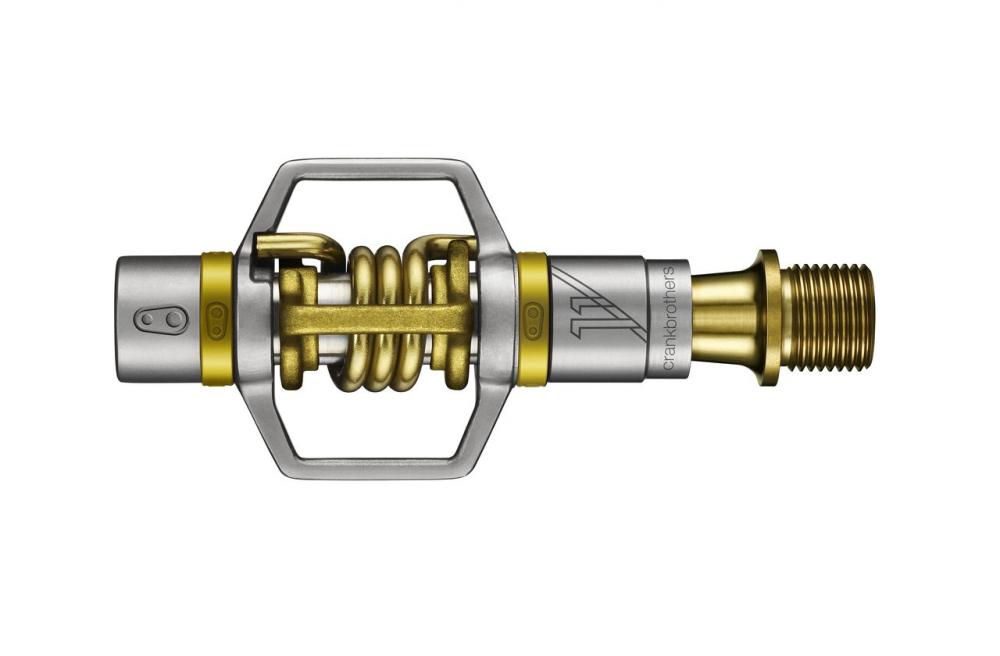 Crankbrothers Eggbeater 11 Klick-Pedal gold, hochwertiges Fahrradpedal für MTB und Gravel