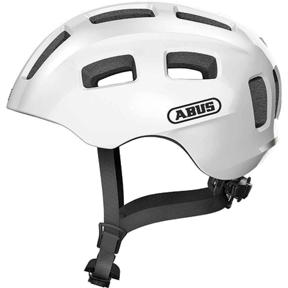 Abus Kinderhelm Youn-I 2.0 pearl weiß S 48 bis 54cm