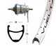 Bike-Parts Laufrad Hinterrad 28x1.75 Zoll mit Rücktrittbremse Shimano 7-Gang silber 36-Loch Rodi Airline 1 silber Nirosta-Speichen