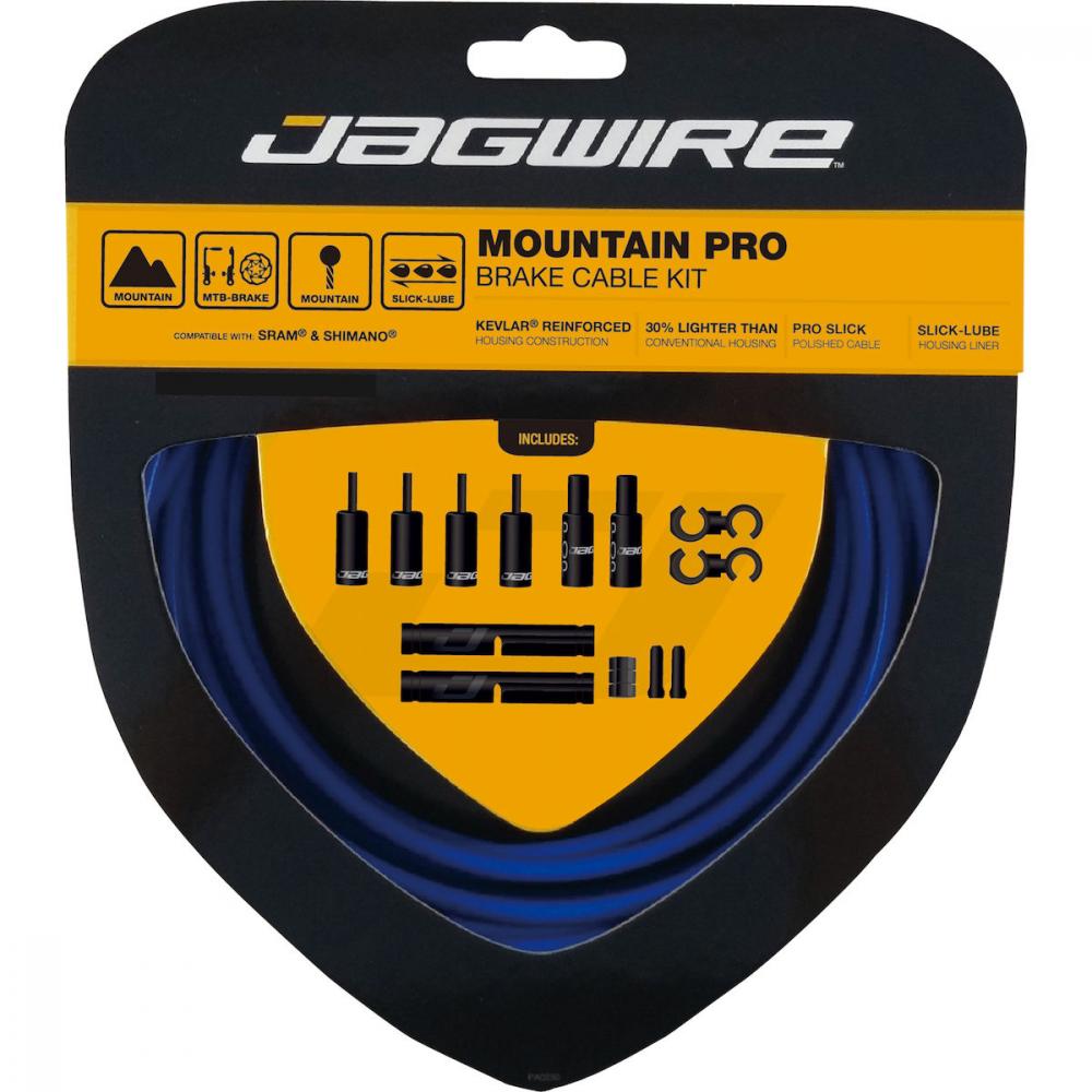 Jagwire Mountain Pro Bremszugset Kevlar-verstärkt - Edelstahl-Innenzüge für präzise MTB-Bremsleistung