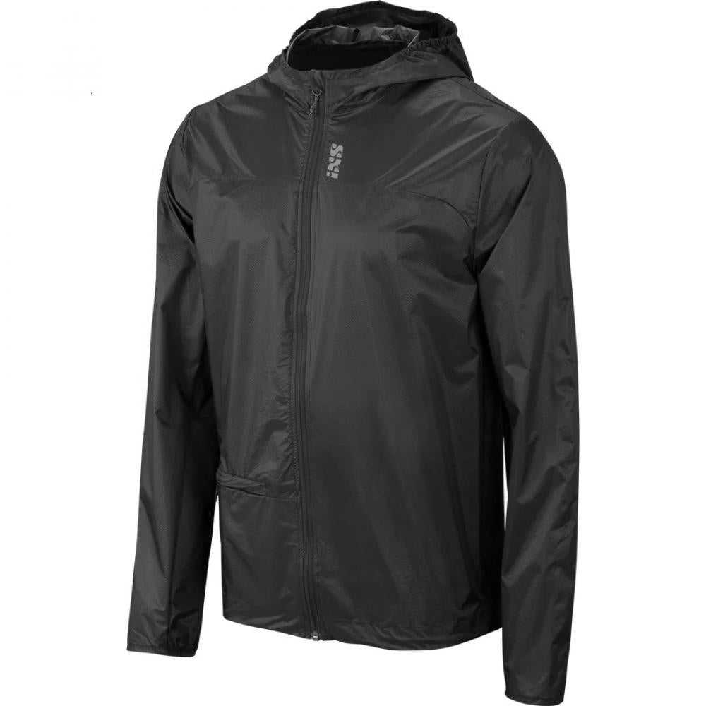 IXS Flow Windbreaker anthrazit Fahrradjacke, ultraleichte Wind- und Wetterschutzjacke mit Kapuze.