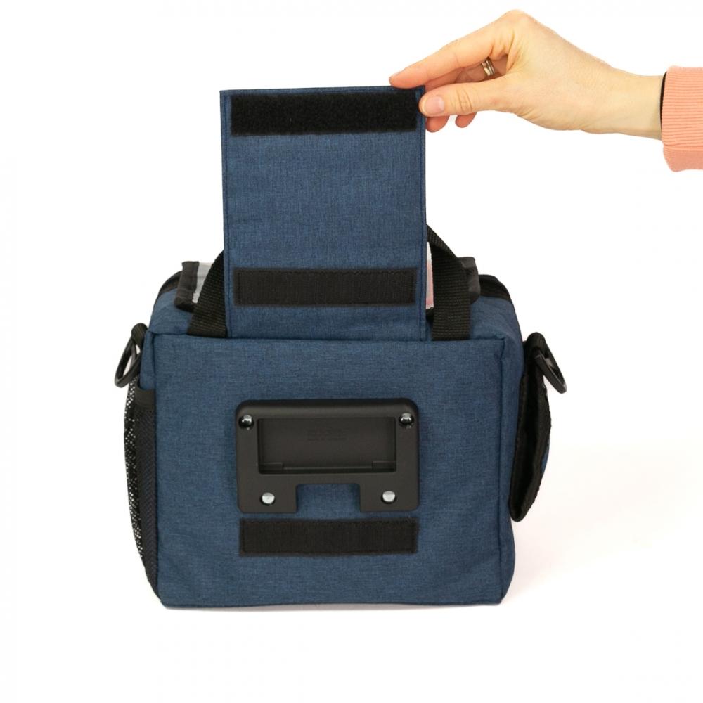 Haberland Lenkertasche 6l Bottle blau - praktische E-Bike-Lenkertasche mit KLICKfix