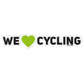 Merida Aufkleber WE LOVE CYCLING 191 x 35 mm Transparent - stylischer Bike-Sticker