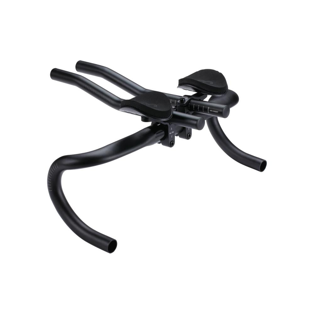 Schwarzer aerodynamischer BBB Cycling AeroLight Triathlon-Aufsatz