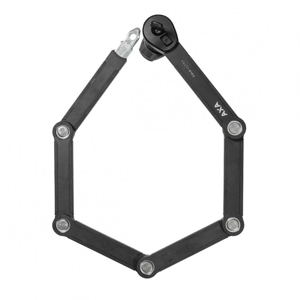 AXA Faltschloss Fold Ultra 900 mm Schwarz - Hochsicheres Fahrradschloss für E-Bikes