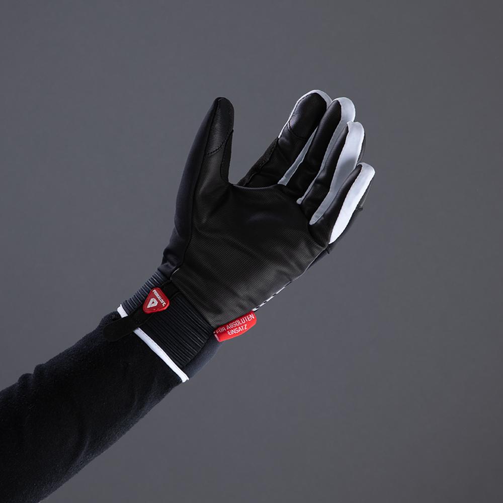 CHIBA Thermo X-Cross - wasserdichte Winter-Radhandschuhe, Größe 7, sz/weiß
