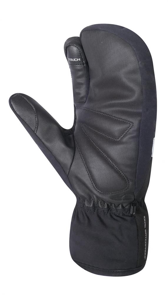CHIBA Alaska Pro - wasserdichte Lobster Winter-Radhandschuhe, schwarz, XXL
