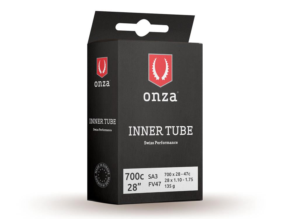 Onza Tires Tube SA3, 700x28-47C, 0.9mm, Presta FV47mm, black, 700C