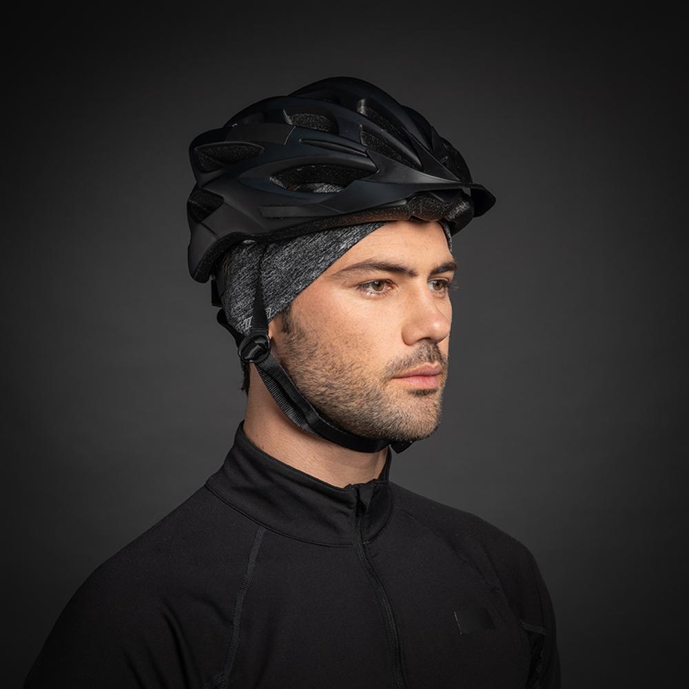 CHIBA Stirnband Pro Man - L/XL, hellgrau, Thermostretch, reflektierend