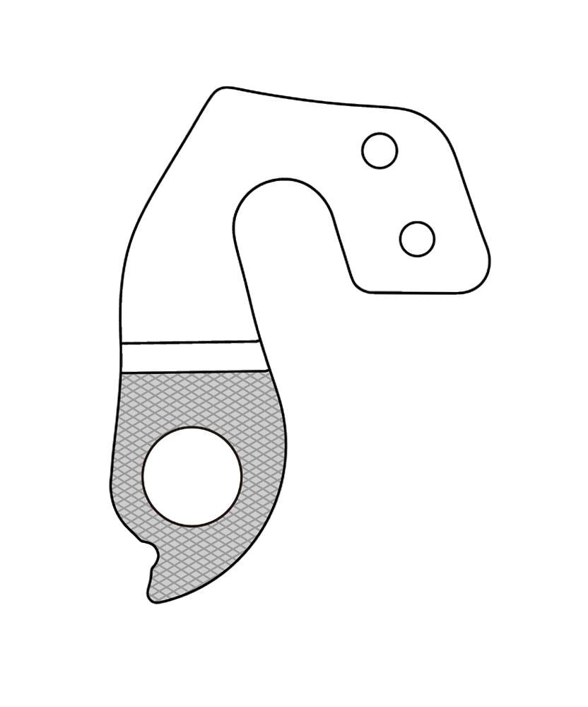 Marwi Schaltauge GH-262 inkl. Schrauben, silber, passend für BH-Fahrräder