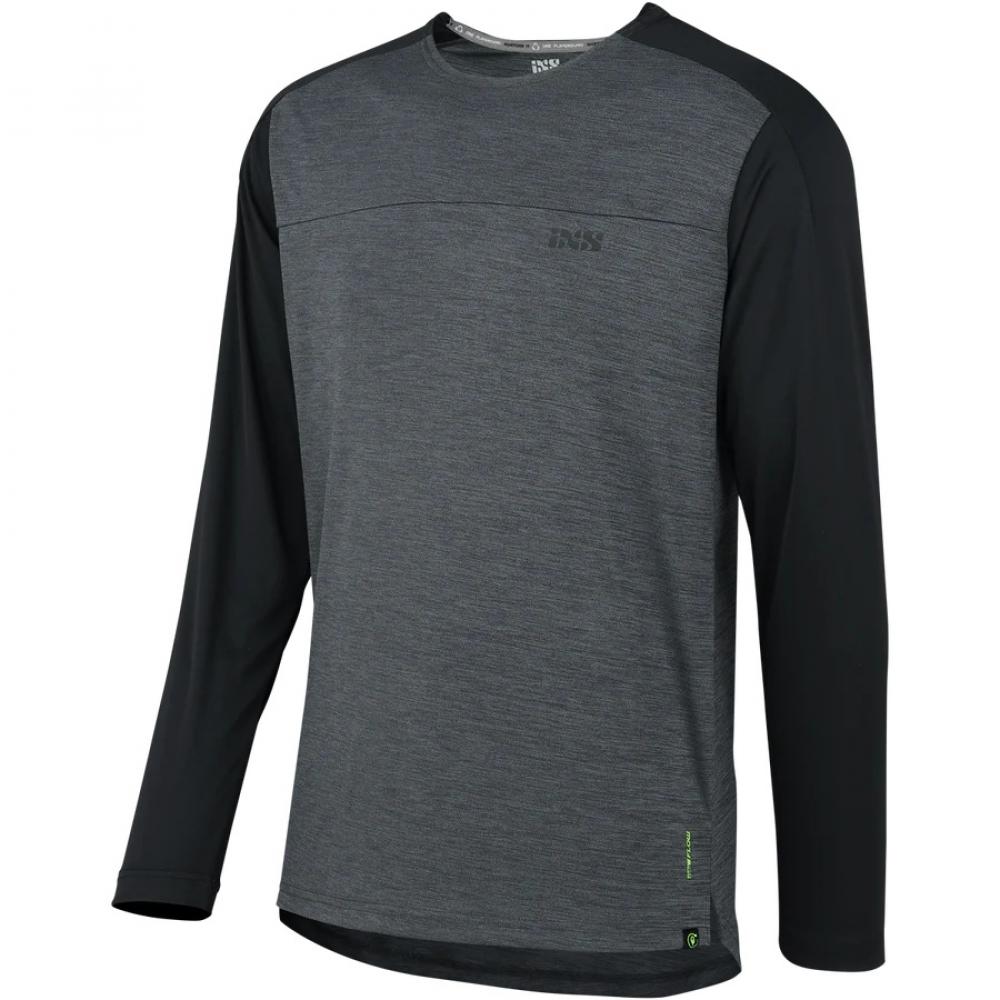 IXS Sports Division iXS Flow X Kids Long Sleeve Jersey KM graphite/black - atmungsaktives Kinder-Bikejersey