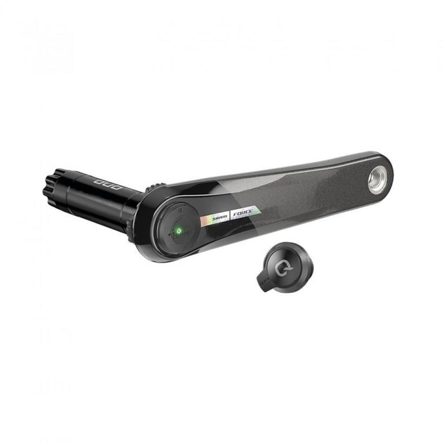 SRAM Force D2 DUB Carbon Powermeter linker Kurbelarm 170mm, schwarz mit schillerndem Logo.