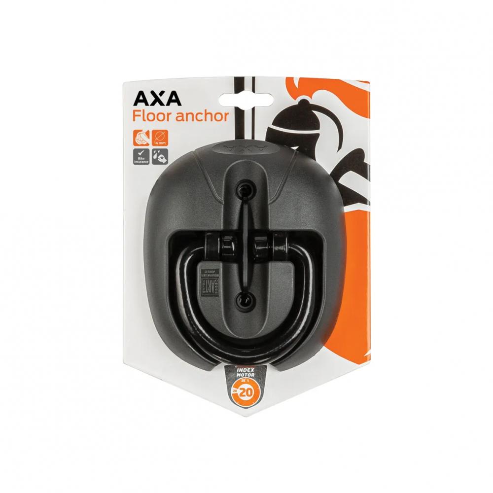 AXA Wand-/Bodenanker Ø14mm grau aus gehärtetem Stahl, ART 4 zertifiziert, für Innen- & Außenmontage.