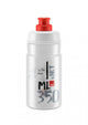 ELITE Trinkflasche JET transparent rotes Logo 350ml Durchmesser 66mm