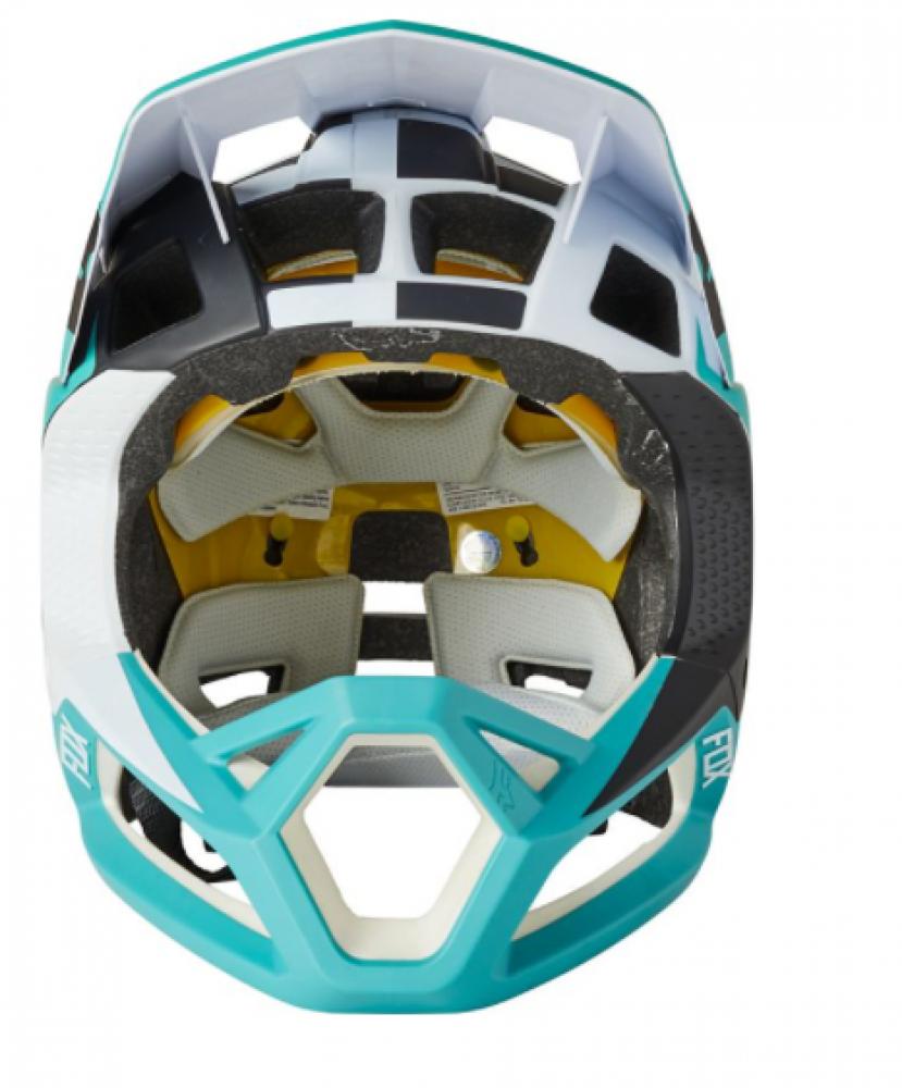 FOX Helm PROFRAME BLOCKED CE Full Face Schutz Helm teal S