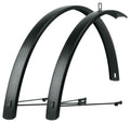 SKS EDGE AL 56 mm Aluminium Schutzblech-Set, matt-schwarz, für 28 Zoll Trekkingräder, optimale Reifenabdeckung.
