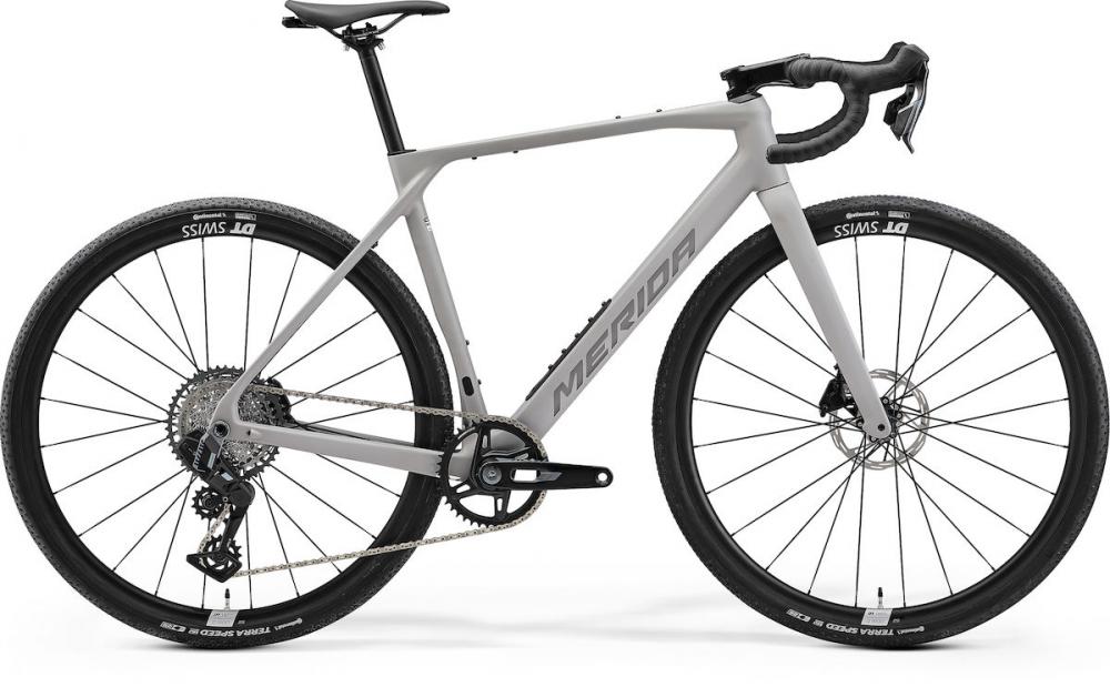 Merida MISSION 6000 silk grey(gunmetal grey) S grau - leistungsstarkes Carbon-Gravelbike