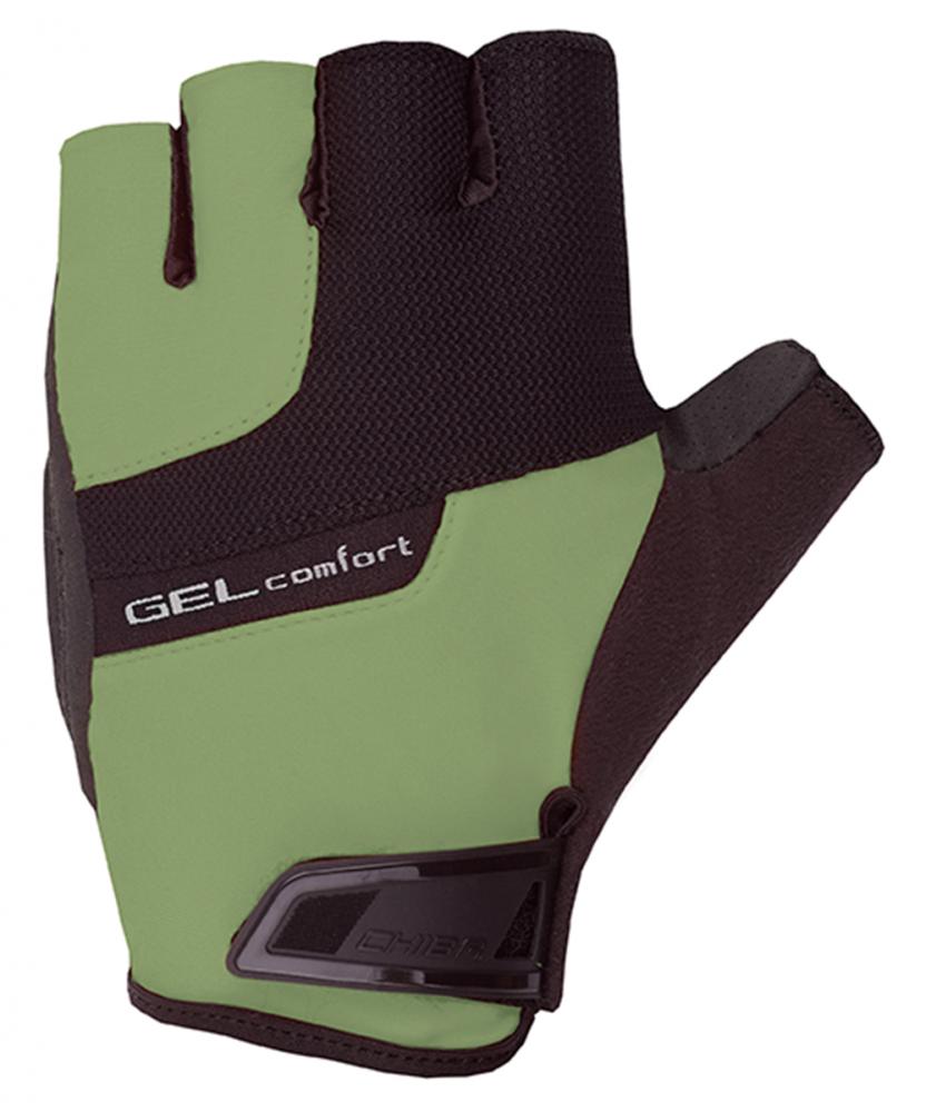 CHIBA Gel Comfort - Radhandschuhe kurzfinger olive, S, mit Gelpolsterung