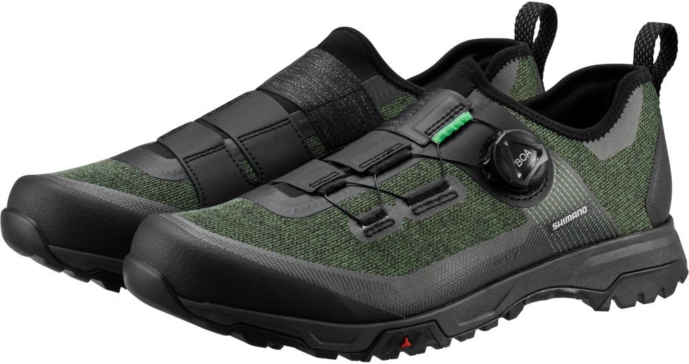 SHIMANO Fahrradschuhe ET701 MTB Flatpedal Herren/Damen 47 Grün