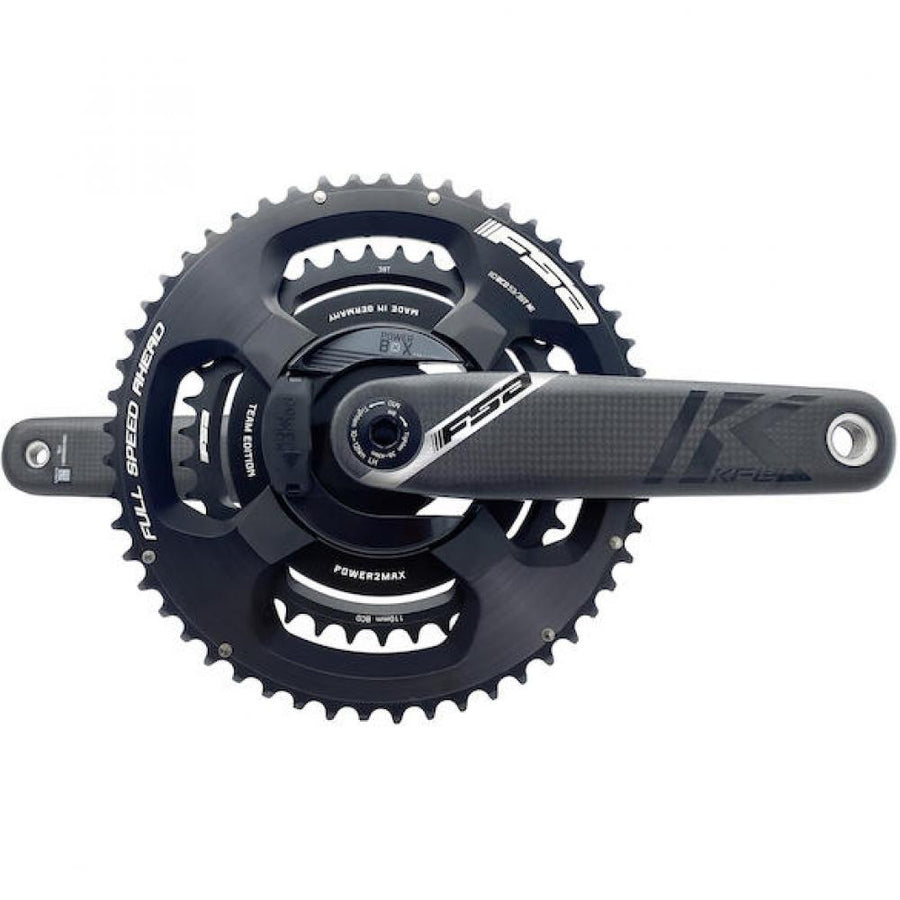 FSA Leistungsmesskurbel Powerbox Road Carbon K-Force Team 172,5 mm Schwarz - präzise Wattmessung